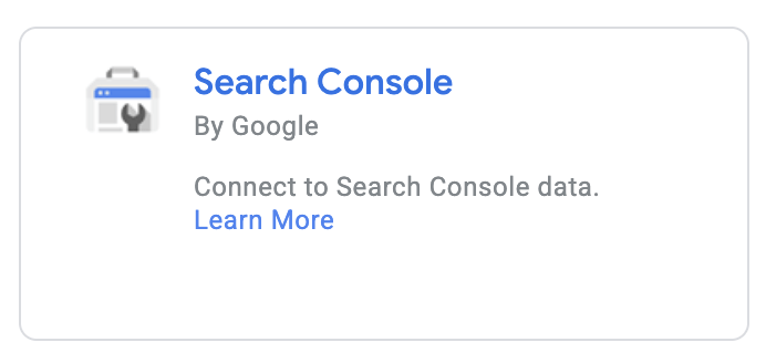 Google Search Console Connector
